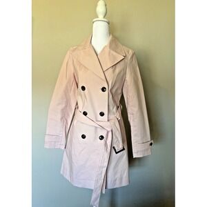 Banana Republic Women's Belted Trench Coat Pink Size Small